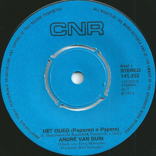 André van Duin - Het Olied Vinyl Singles Vinyl Goed / Hoes Generic