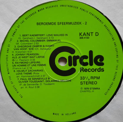 Various - Beroemde Sfeermuziek 2 - 30 Romantische Film- En T.V. Melodieën (LP) Vinyl LP Dubbel Vinyl Very Good (VG) <br> Hoes Good Plus (G+)