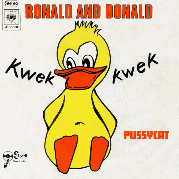 Ronald And Donald - Kwek Kwek Vinyl Singles Vinyl Very Good (VG) <br> Hoes Good Plus (G+)