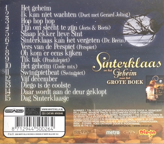 Diego - Sinterklaas En Het Geheim Van Het Grote Boek (CD) Compact Disc Goede Staat "VINYLSINGLES.NL"