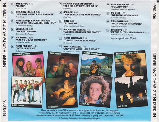 Various - Nederland, Daar Zit Muziek In (CD) Compact Disc Goede Staat "VINYLSINGLES.NL"