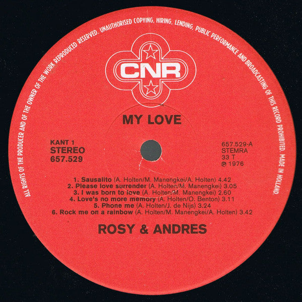 Rosy & Andres - My Love (LP) Vinyl LP Goede Staat