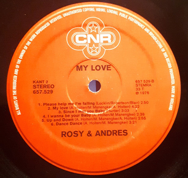 Rosy & Andres - My Love (LP) Vinyl LP Goede Staat