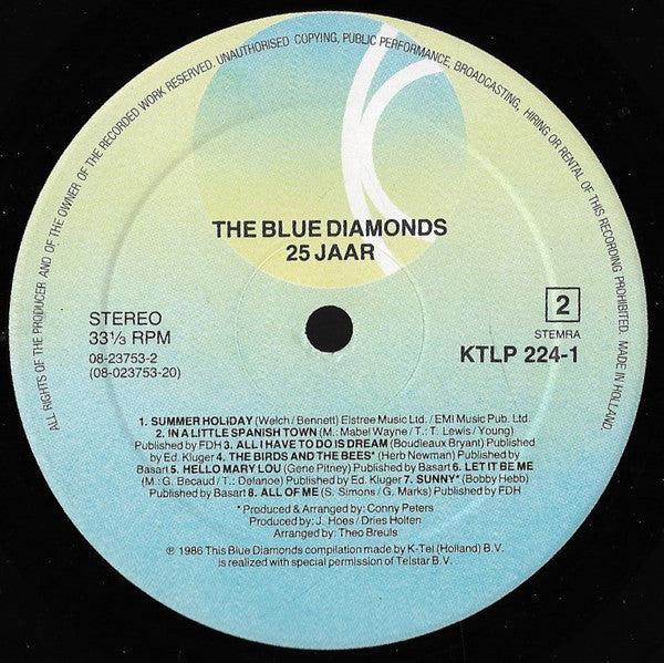 Blue Diamonds - 25 Jaar (LP) 48935 Vinyl LP VINYLSINGELS.NL