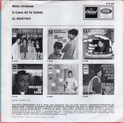 Al Martino - White Christmas 38898 Vinyl Singles Goede Staat