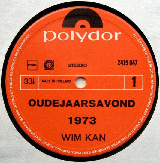 Wim Kan - Oudejaarsavond (LP) Vinyl LP Vinyl Zeer Goed / Hoesje Goed "VINYLSINGLES.NL"