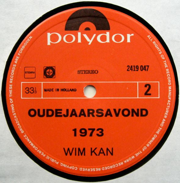 Wim Kan - Oudejaarsavond 1973 (LP) 49758 Vinyl LP VINYLSINGELS.NL