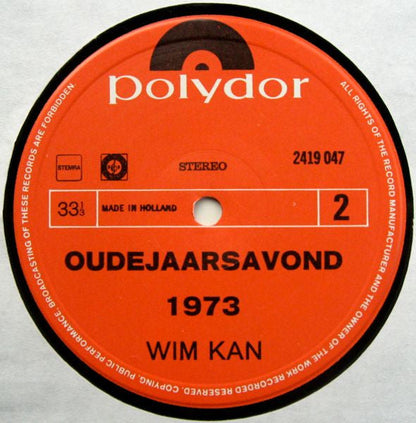 Wim Kan - Oudejaarsavond 1973 (LP) 49758 Vinyl LP VINYLSINGELS.NL