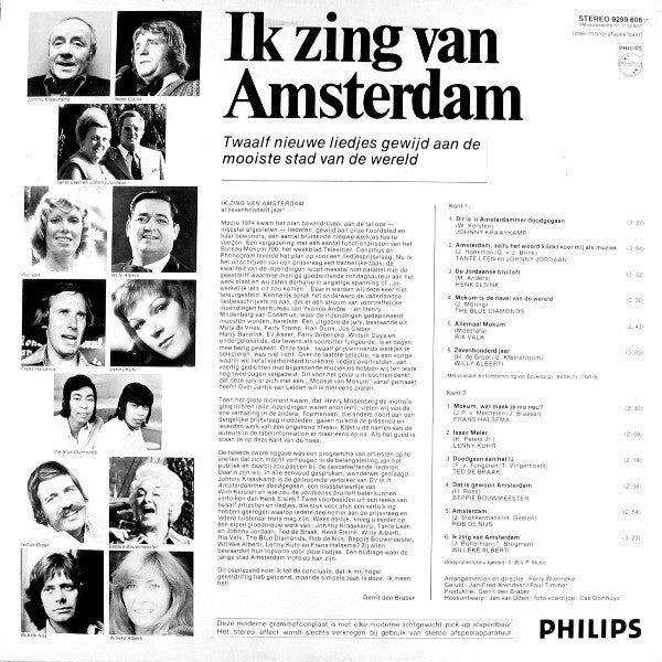 Various - Ik Zing Van Amsterdam (LP) Vinyl LP Goede Staat