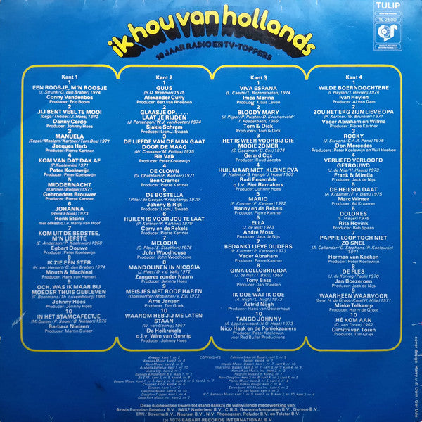 Various - Ik Hou Van Hollands - 10 Jaar Radio En TV-Toppers (LP) (B-keus) Vinyl LP Dubbel Vinyl Redelijk / Hoes Goed