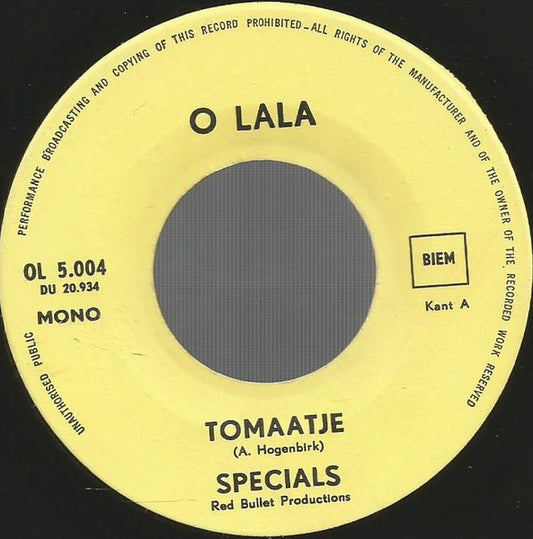 Specials - Tomaatje Vinyl Singles Hoes: Generic
