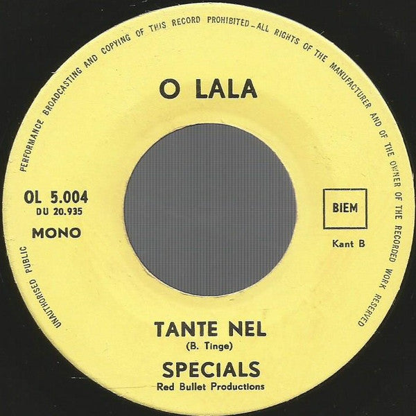 Specials - Tomaatje 18536 Vinyl Singles Hoes: Generic