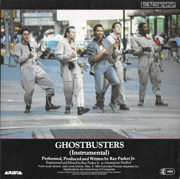 Ray Parker Jr. - Ghostbusters Vinyl Singles Vinyl Very Good (VG) <br> Hoes Good Plus (G+)