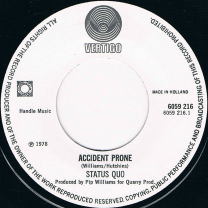 Status Quo - Accident Prone 38710 Vinyl Singles Goede Staat