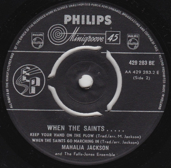 Mahalia Jackson And The Falls-Jones Ensemble - When The Saints (EP) 33093 Vinyl Singles EP Goede Staat