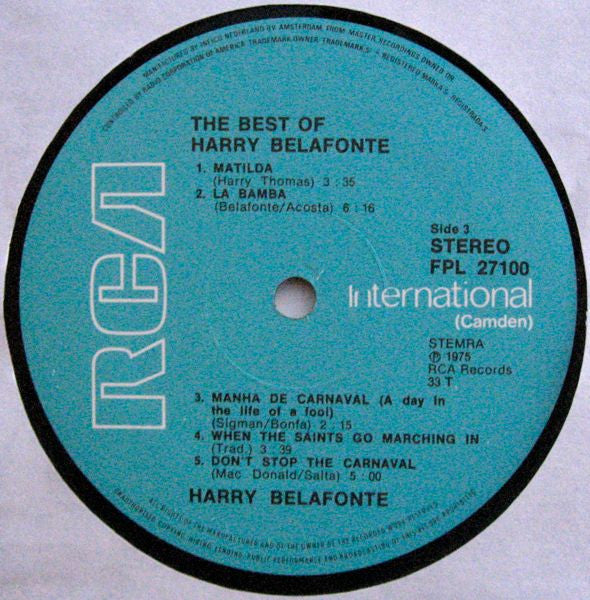 Harry Belafonte - The Best Of Harry Belafonte (LP) 49904 Vinyl LP Dubbel Goede Staat