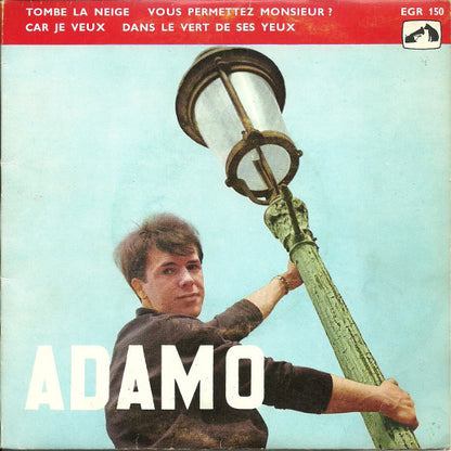 Adamo - Tombe La Neige Vinyl Singles EP Vinyl (VG) <br> Hoes (G+)
