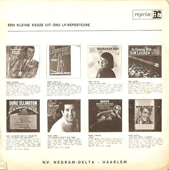 Frank Sinatra - Strangers In The Night Vinyl Singles Vinyl Very Good (VG) <br> Hoes Good Plus (G+)