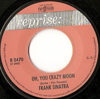 Frank Sinatra - Strangers In The Night Vinyl Singles Vinyl Goed / Hoes Slecht