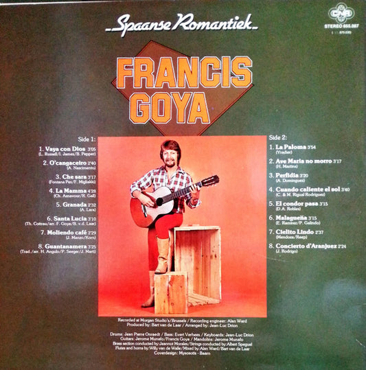 Francis Goya - Spaanse Romantiek (LP) Vinyl LP Vinyl Zeer Goed / Hoesje Goed "VINYLSINGLES.NL"