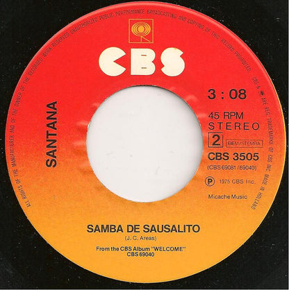 Santana - Everybody's Everything Vinyl Singles Vinyl Very Good (VG) <br> Hoes Generic