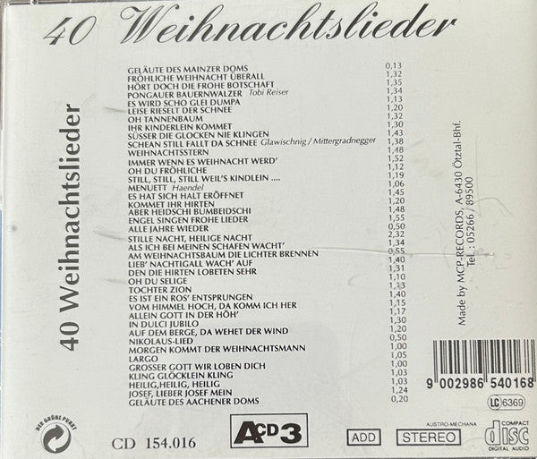 Various - Alle Jahre Wieder - ** Weihnachtslieder (CD) Compact Disc Goede Staat