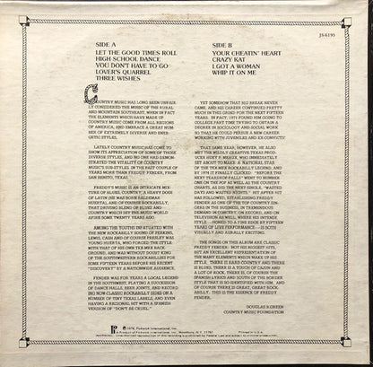 Freddy Fender - Your Cheatin' Heart (LP)