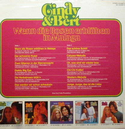 Cindy & Bert - Wenn Die Rosen Erblühen In Malaga (LP)
