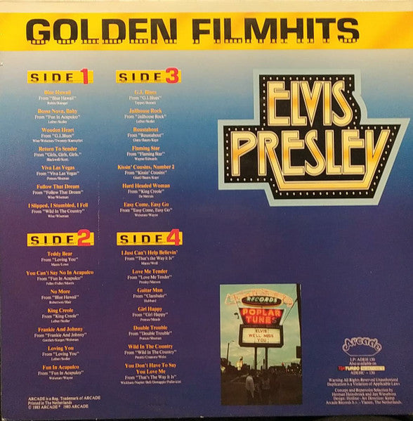 Elvis Presley - Golden Filmhits (LP) 48516 Vinyl LP Goede Staat