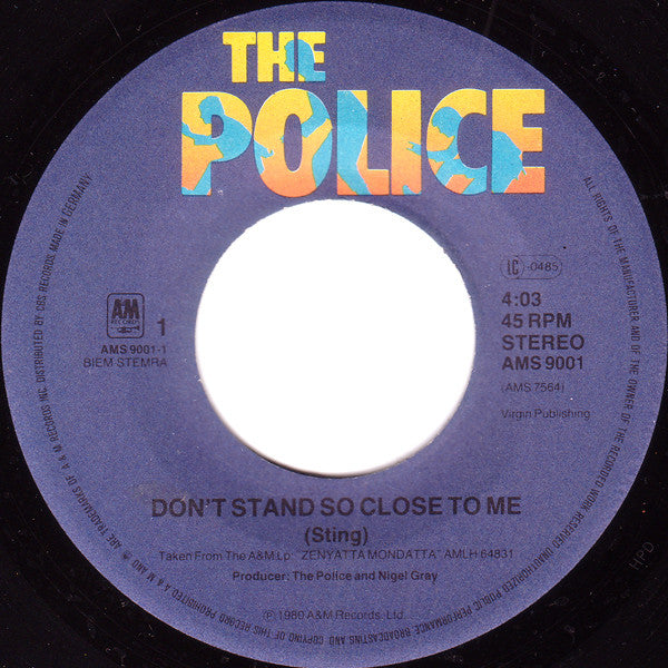 Police - Don't Stand So Close To Me