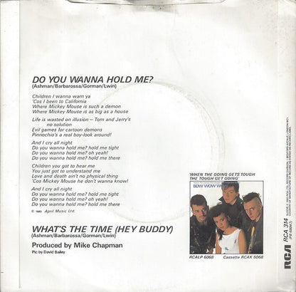 Bow Wow Wow - Do You Wanna Hold Me? Vinyl Singles Vinyl Very Good (VG) <br> Hoes Good Plus (G+)