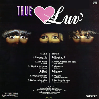 Luv' - True Luv' (LP) Vinyl LP Vinyl Very Good (VG) <br> Hoes Good Plus (G+)