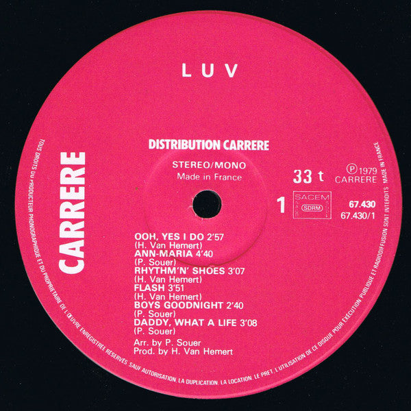 Luv' - True Luv' (LP) 46764 Vinyl LP Goede Staat