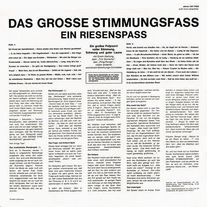 Various - Das Grosse Stimmungsfass (Ein Riesenspass) (LP) 50316 Vinyl LP Goede Staat