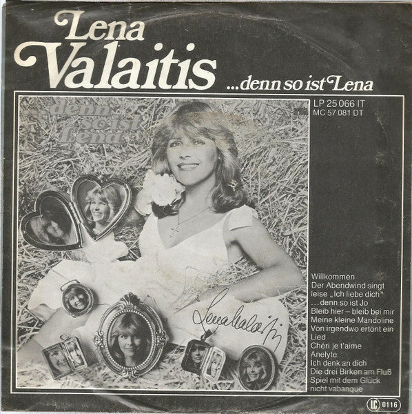 Lena Valaitis - Ich Spreche Alle Sprachen Dieser Welt Vinyl Singles Vinyl Very Good (VG) <br> Hoes Good Plus (G+)
