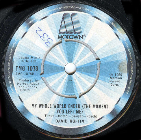 David Ruffin - I Can't Stop The Rain Vinyl Singles Vinyl Redelijk / Hoes Generic