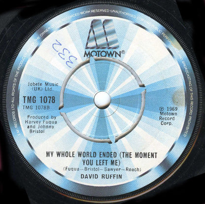 David Ruffin - I Can't Stop The Rain Vinyl Singles Vinyl Redelijk / Hoes Generic