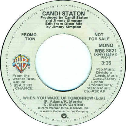 Candi Staton - When You Wake Up Tomorrow (Edit) 36799 Vinyl Singles Goede Staat