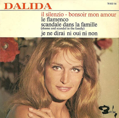 Dalida - Il Silenzio - Bonsoir Mon Amour Vinyl Singles EP Vinyl Very Good (VG) <br> Hoes Good Plus (G+)