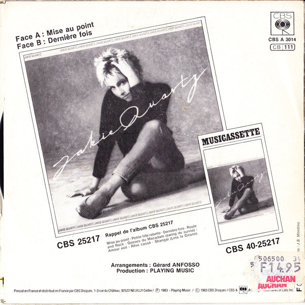 Jakie Quartz - Mise Au Point Vinyl Singles Vinyl Very Good (VG) <br> Hoes Good Plus (G+)
