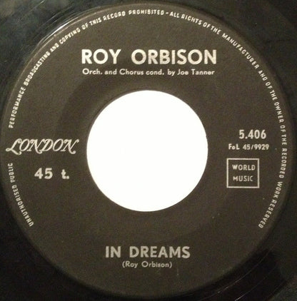 Roy Orbison - Shahdaroba Vinyl Singles Vinyl Very Good (VG) <br> Hoes Generic