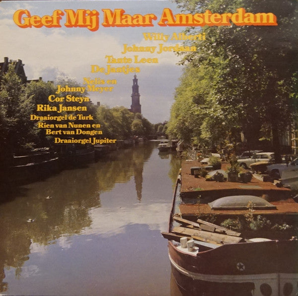 Various - Geef Mij Maar Amsterdam (LP) Vinyl LP Vinyl Very Good (VG) <br> Hoes Good Plus (G+)