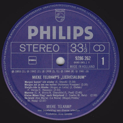 Mieke Telkamp – Liedjesalbum (LP)