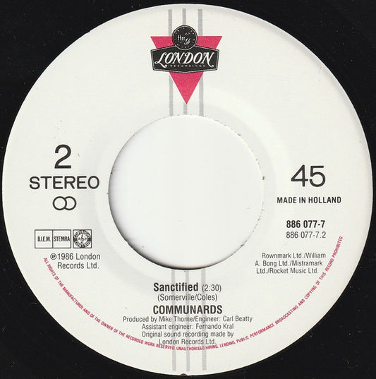 Communards - Don't Leave Me This Way 36138 Vinyl Singles Vinyl Zeer Goed / Hoesje Generic "VINYLSINGLES.NL"