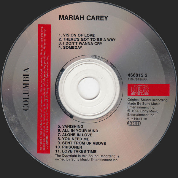 Mariah Carey - Mariah Carey (CD) Compact Disc Goede Staat