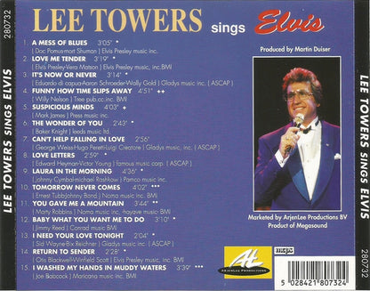 Lee Towers - Lee Towers Sings Elvis (CD) Compact Disc Goede Staat