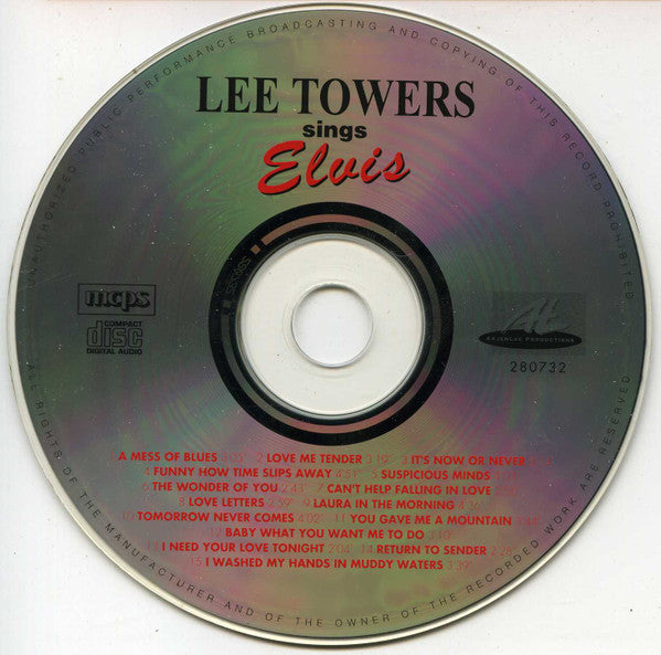 Lee Towers - Lee Towers Sings Elvis (CD) Compact Disc Goede Staat