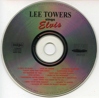 Lee Towers - Lee Towers Sings Elvis (CD) Compact Disc Goede Staat