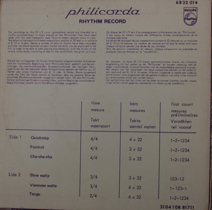 Unknown Artist - Philicorda Rhythm Record 33676 Vinyl Singles Goede Staat