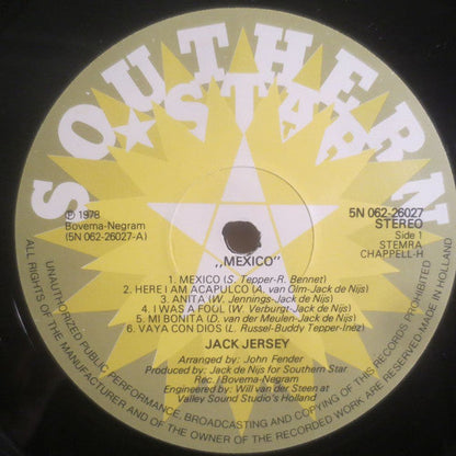 Jack Jersey - Mexico (LP) 45058 Vinyl LP Goede Staat